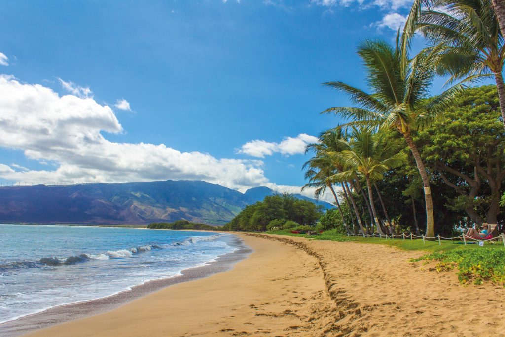 image for guided meditation, Hawaii beach, mountain range, video blog, guided meditation video, video presentation, AI video generator, video blog, vlog