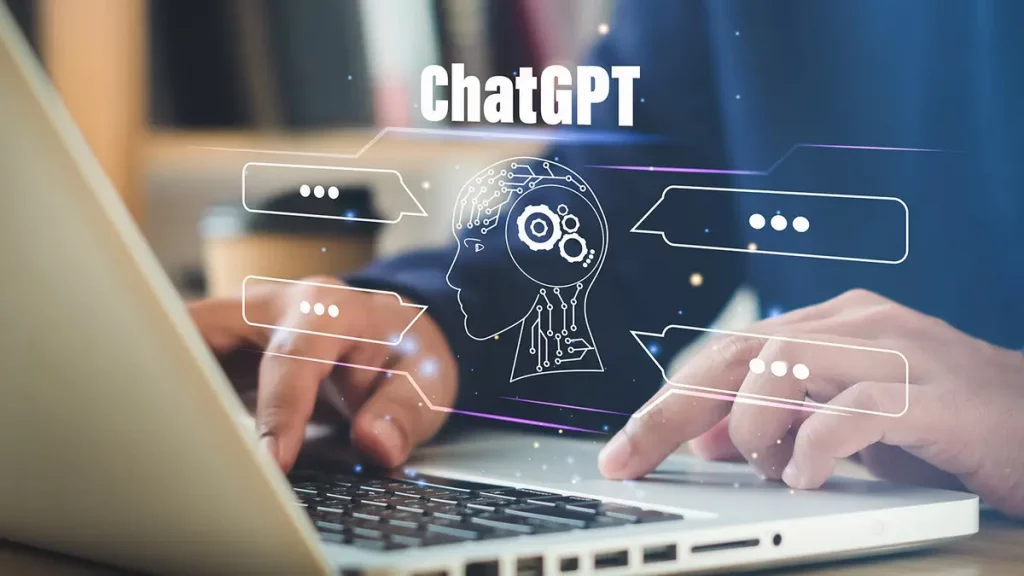 image for use chatGPT in social media video creation. ChatGPT. Video presentation, AI video generation, Sflow.io video