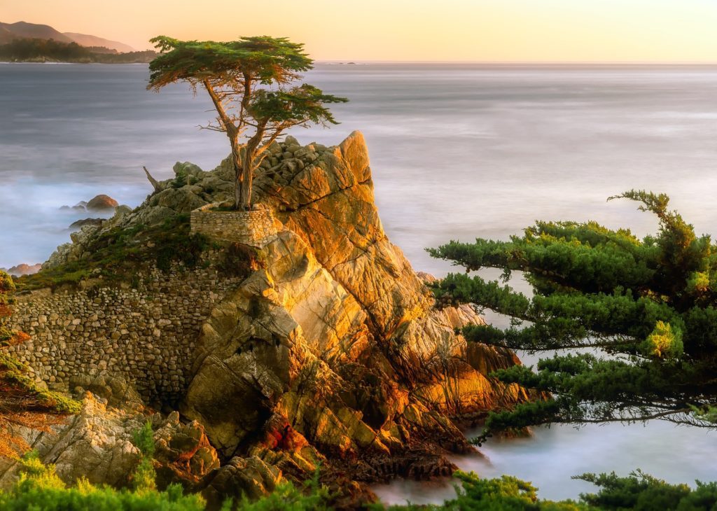 Image of guided meditation at Pebble beach, video blog, vlog, blog to video, video presentation