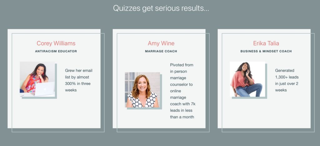 Image for Interact, Quiz, get results