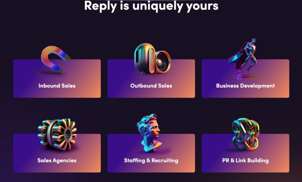 Image for Reply.io, email marketing, inbound sales, outbound sales, Business development, applications